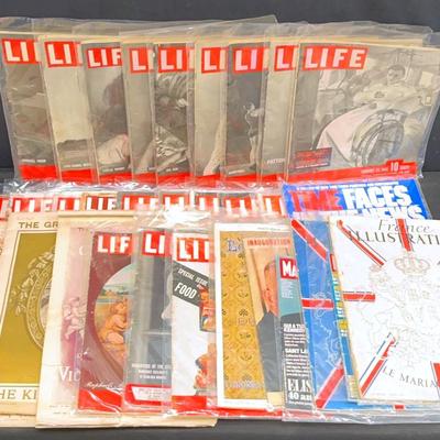 Life Magazines From ‘42, ‘44, ‘45, ‘46, France Illustrations & More