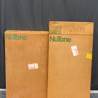 Pair Of NuTone Bath Cabinets (28H) With White Enamel Doors New In Box