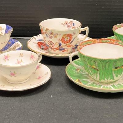 Tea Time - Tea Cups And Saucers (5 Pairs)