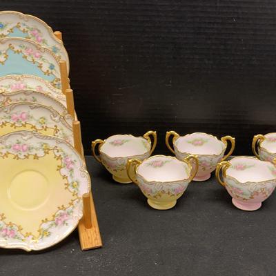 D&C France Floral Teacups 