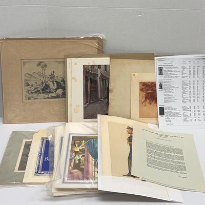 European Portrait Etchings + Drawings