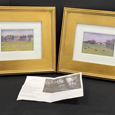 Original Pastels By Reif Snyder Matted & Framed (2)