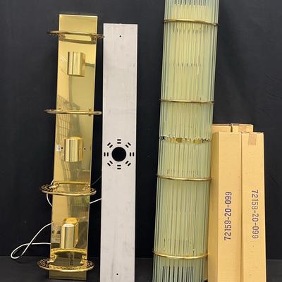 Forecast Brass & Glass Light Fixtures (2)
