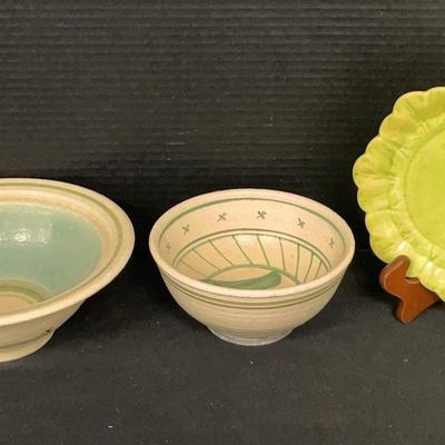 Pottery Bowls And Plate