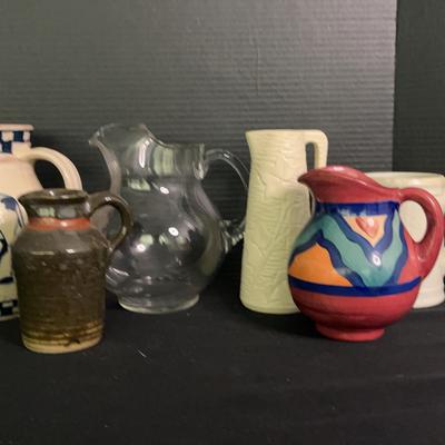 Ceramic And Glass Pitchers 