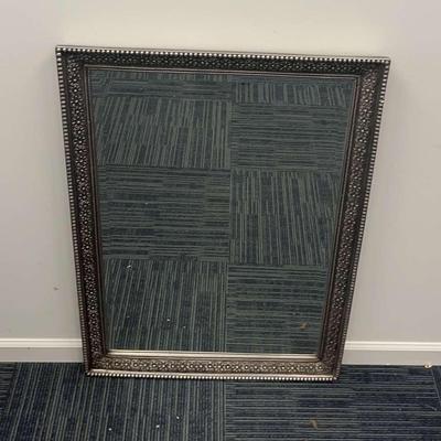 Silver to E Framed Beveled Hanging Mirror