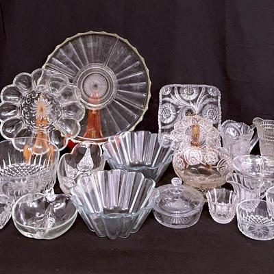Clear Glass Serving Pieces