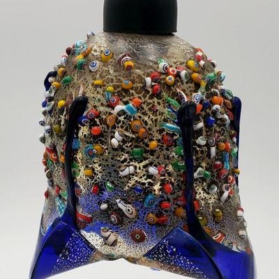 Murano Italy Millefiori Art Glass Pendant