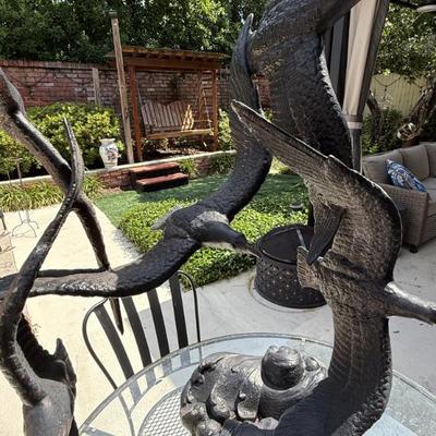 Cast iron birds 