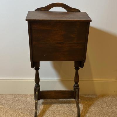Wooden Sewing Storage Console
