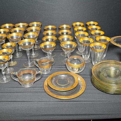 Tiffin Franciscan Rambler Rose Glassware