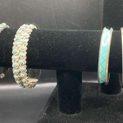 Sterling Silver Bracelets With Stones 