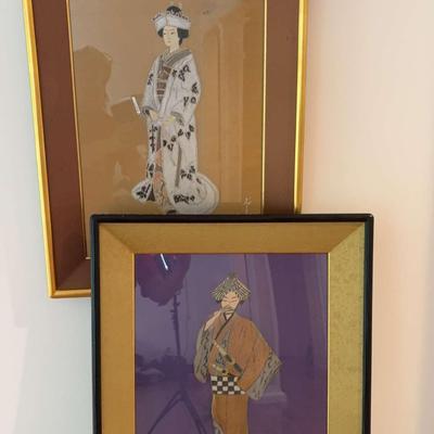 Japanese Silk Paintings