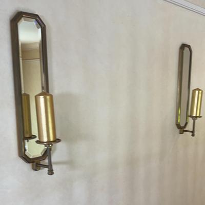 Pair Of Mirror Wall Scones