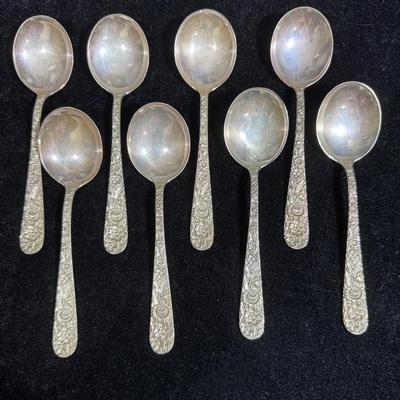 “S. Kirk & Son Sterling” Soup Spoons