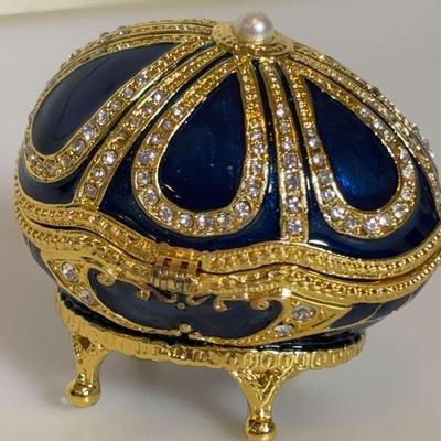 Stauer Time Of Splendor Egg with Clock
