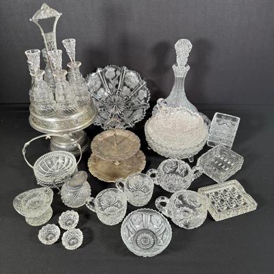 Vintage Cut Crystal Service Pieces 