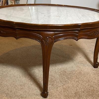 Vintage Marble Top Coffee Table