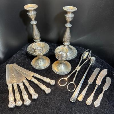 Weighted Sterling And Silver Plate
