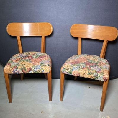 Wood Chairs By Drexel 