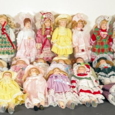 Small Porcelain Doll Collection
