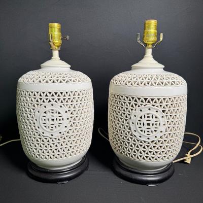 Blanc de Chine Lamps
