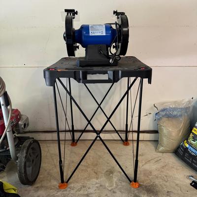 Bilt Hard 8” Variable Speed Bench Grinder With Worx Table
