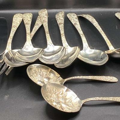 "S. Kirk & Sons" Sterling - Serving Spoons 