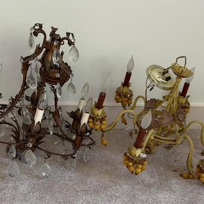 Vintage Metal chandeliers
