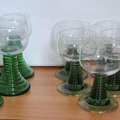 Vintage Roemer Beehive Wine Glasses
