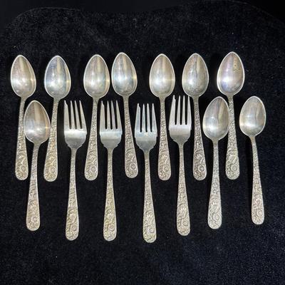 “S. Kirk & Son Sterling” Forks And Spoons