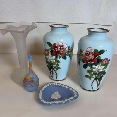 Wedgwood and Japanese Vases
