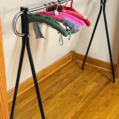 Metal Clothing Rack and Hanger Assortment