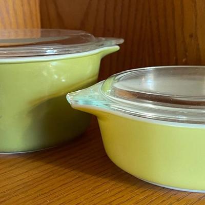 Vintage “Pyrex” Verde Collection Dishes