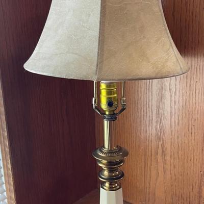 Vintage Brass Candlestick Lamp
