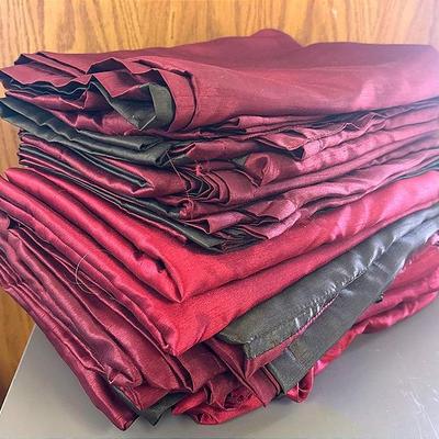 Red Polyester Curtains Assortment 