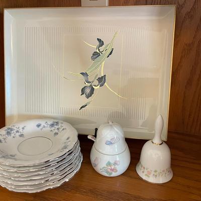 Johann Haviland Saucers , Elizabeth Arden Sugar Bowl and More