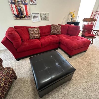 Cindy Crawford Red Couch