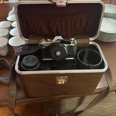 Canon AE-1 with Case and Accessories