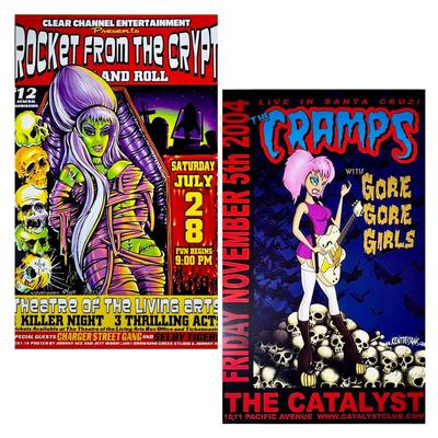*signed* Cramps & Rocket From The Crypt Posters! 