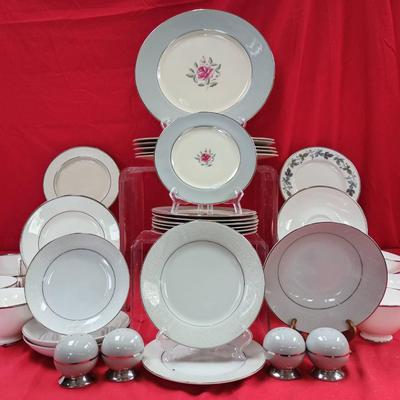58pc Mixed Dishware Collection W/ Royal Doulton "Burgundy" And More