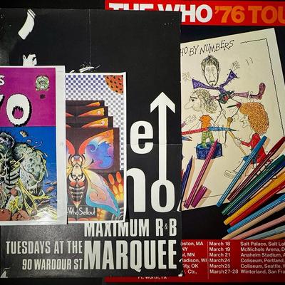 The Who Promotional Concert Posters & More! 