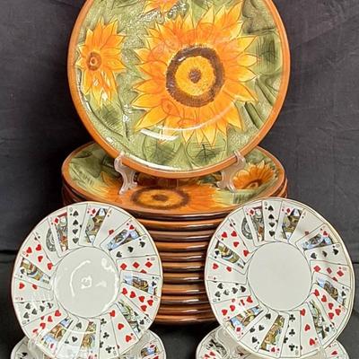 Replacements Of Tuscan Fields Dinner Plates By Home Trends & Elizabethan Fine Bone China Plates