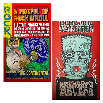 Electric Frankenstein - Fistful Of Rock N Roll/Tiki Bar Posters