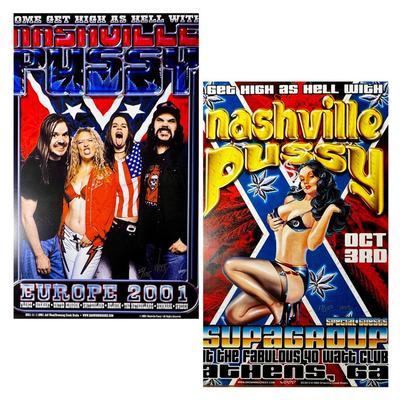 Nashville Pussy - Europe Tour & 40 Watt Club *SIGNED* posters 