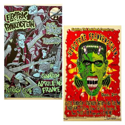 Signed Electric Frakenstein Concert Posters 