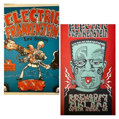 Electric Frankenstein - Signed Asbury Lanes Poster & Tiki Bar Concert Poster