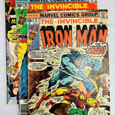 1975 Iron Man Comics #s 79, 90, 91