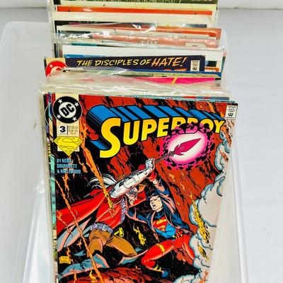 Mixed Bin of DC and Marvel Comics / 54 Comics