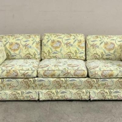 Vintage Brocade Sofa By Berne Furniture 